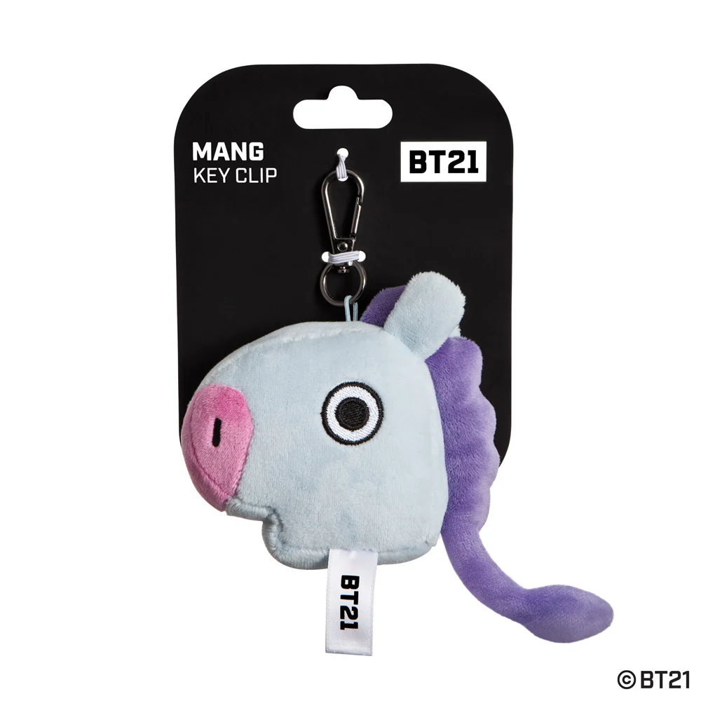 BT21, MANG Plush Key Clip, 4In - Image 2