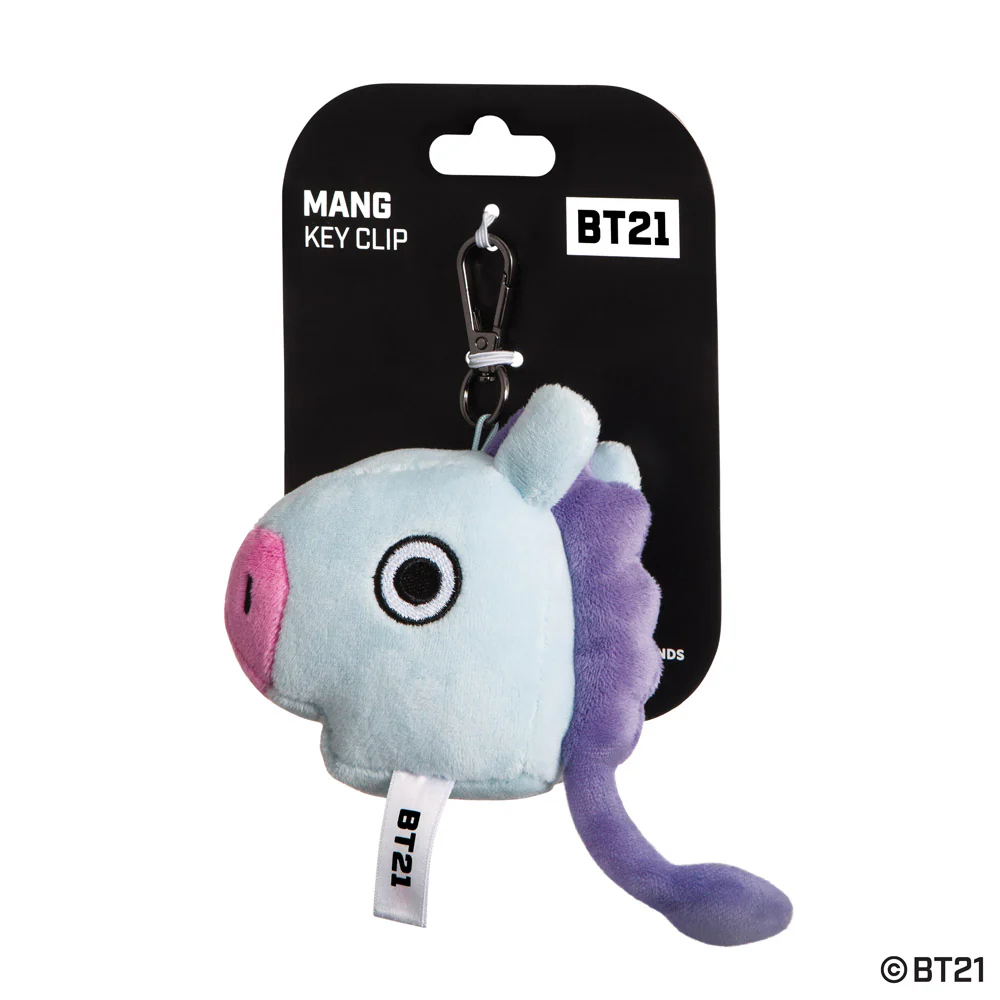 BT21, MANG Plush Key Clip, 4In - Image 3