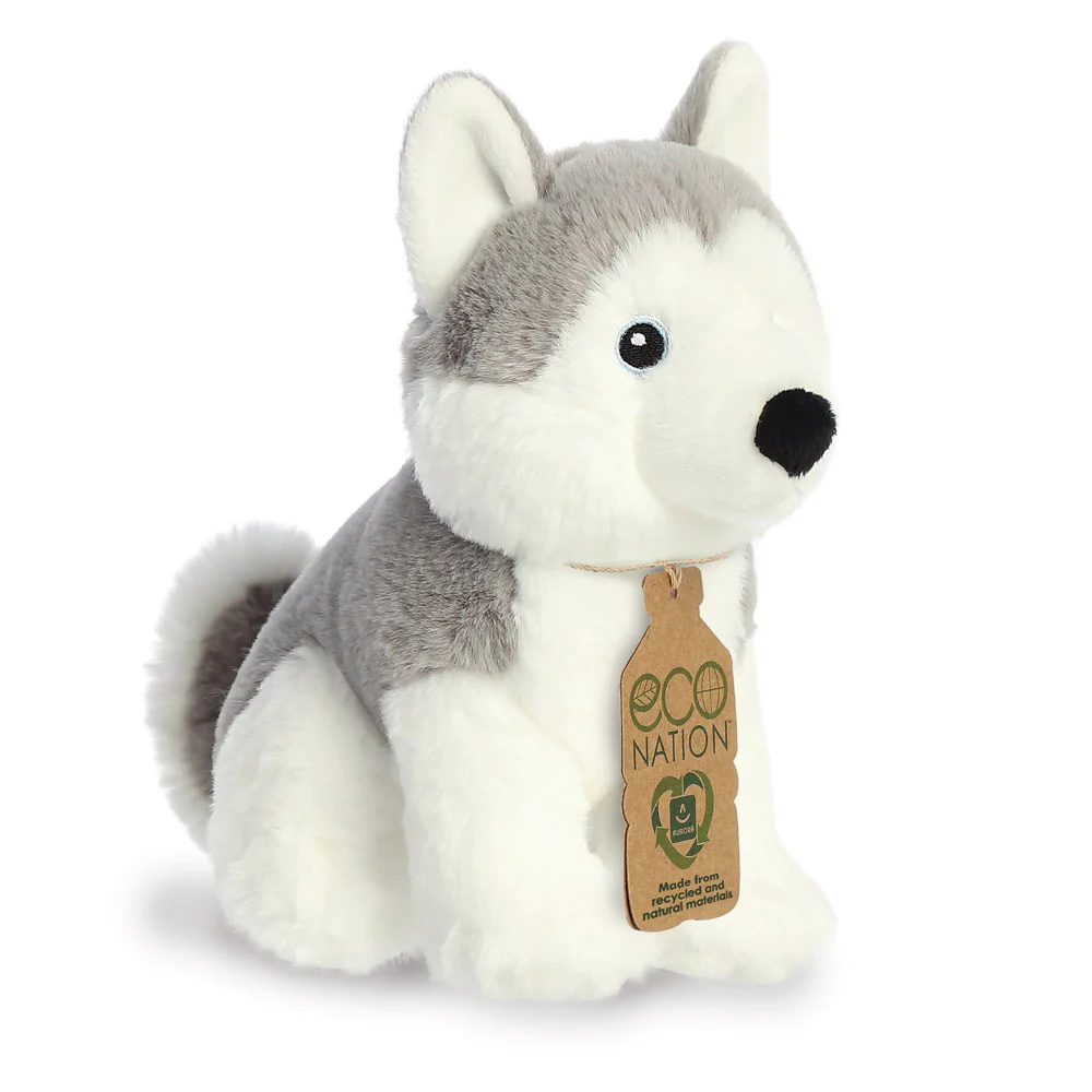 Eco Nation Husky Dog Soft Toy - Image 2