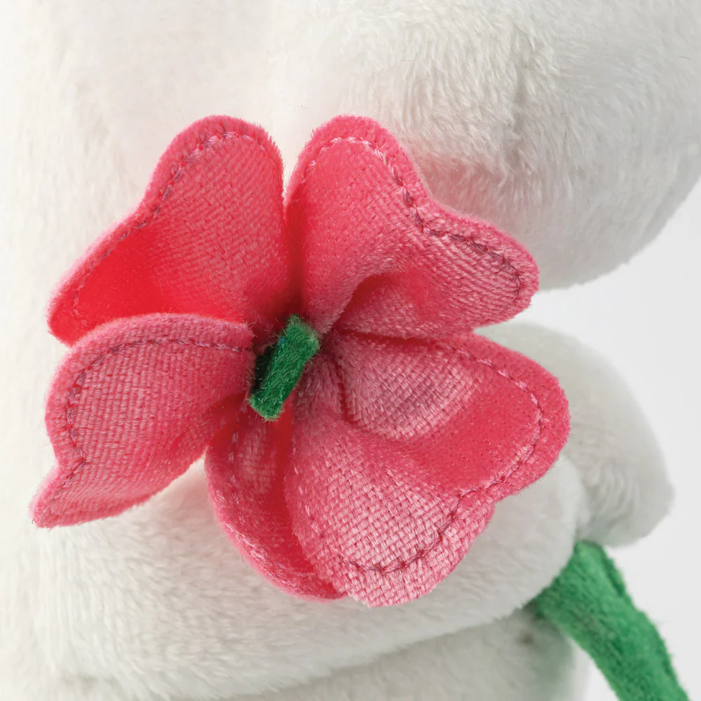 Moomin Standing with Pink Flower Soft Toy - Image 4