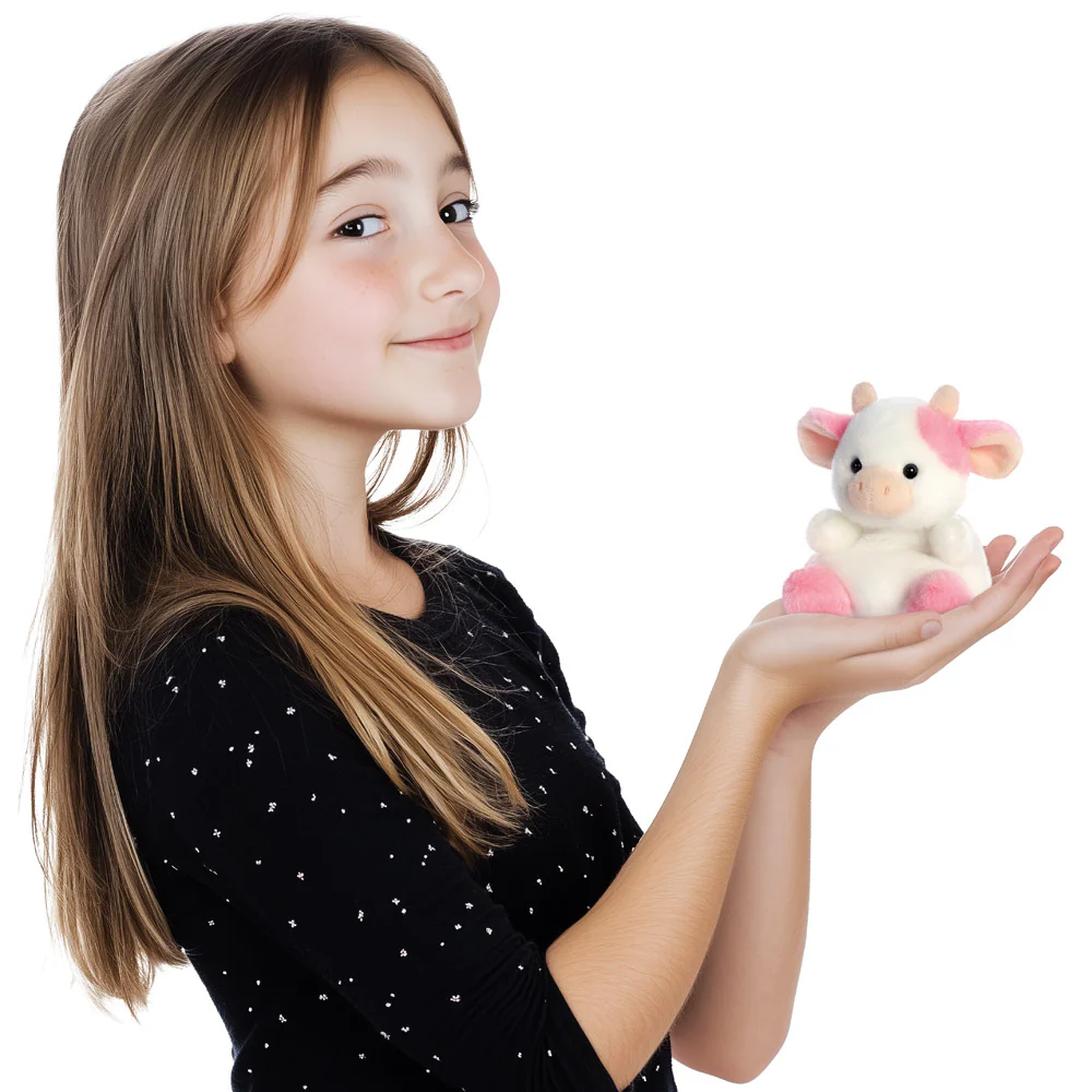 Palm Pals Belle Strawberry Cow Soft Toy - Image 7