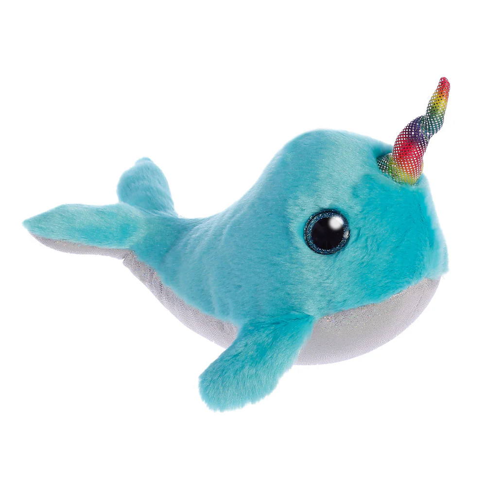 Sparkle Tales Coral Narwhal Soft Toy