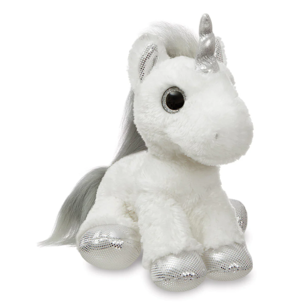 Sparkle Tales Twilight Unicorn Silver Soft Toy - Image 3
