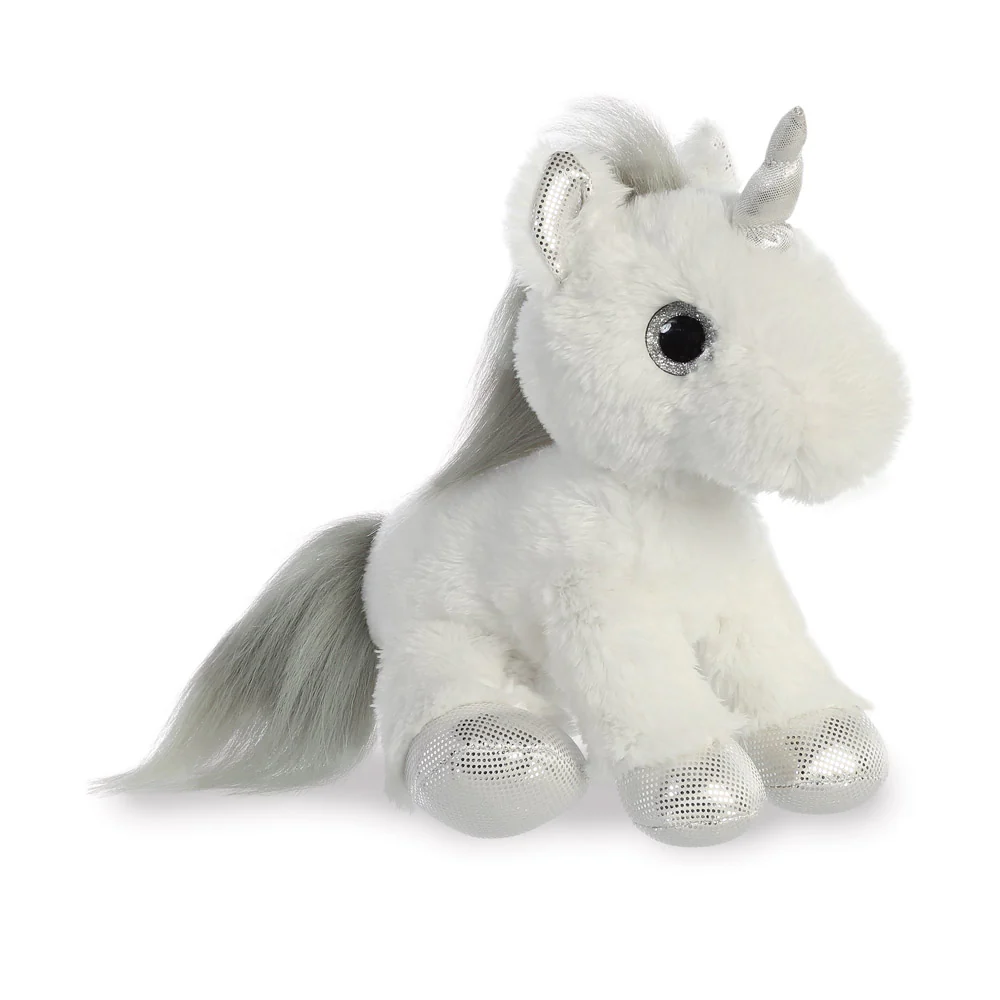 Sparkle Tales Twilight Unicorn Silver Soft Toy - Image 4