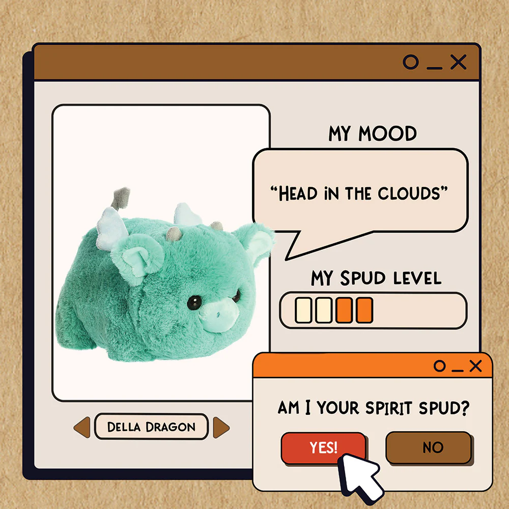 Spudsters Della Dragon Soft Toy - Image 5