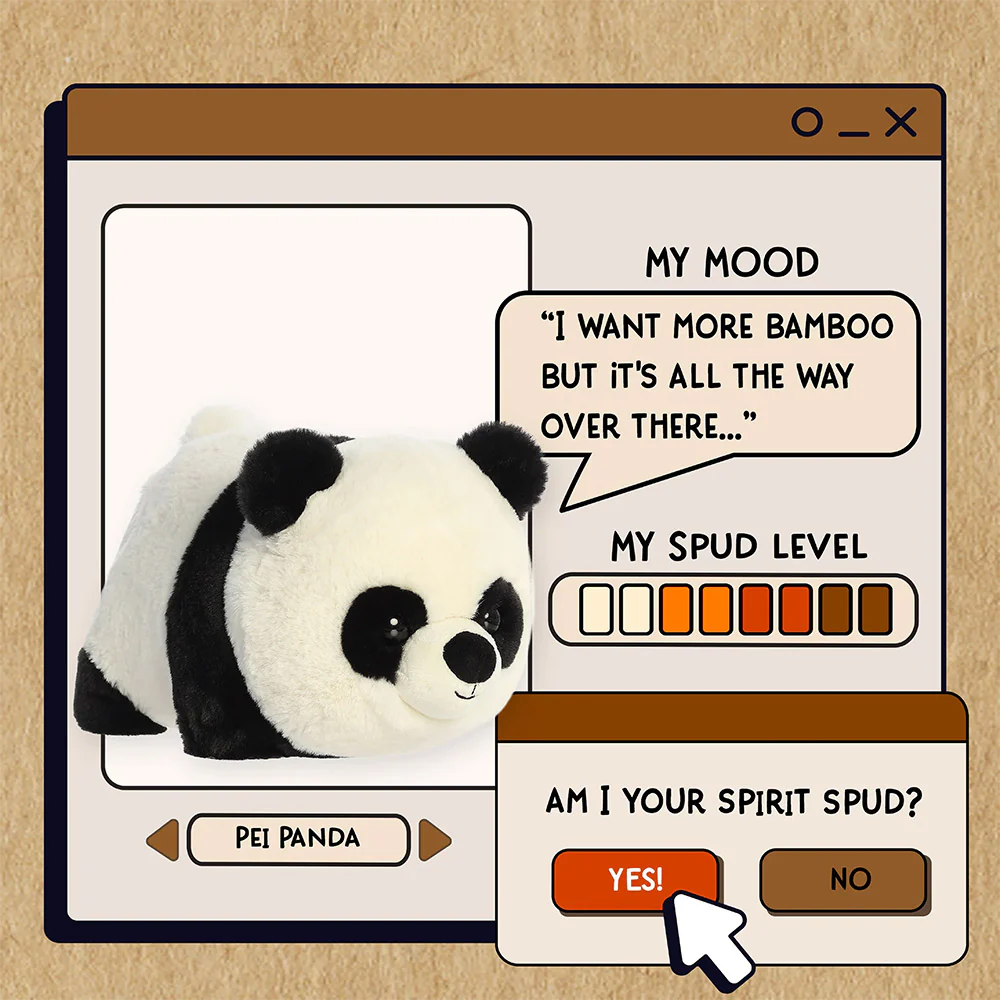 Spudsters Pei Panda Soft Toy - Image 5