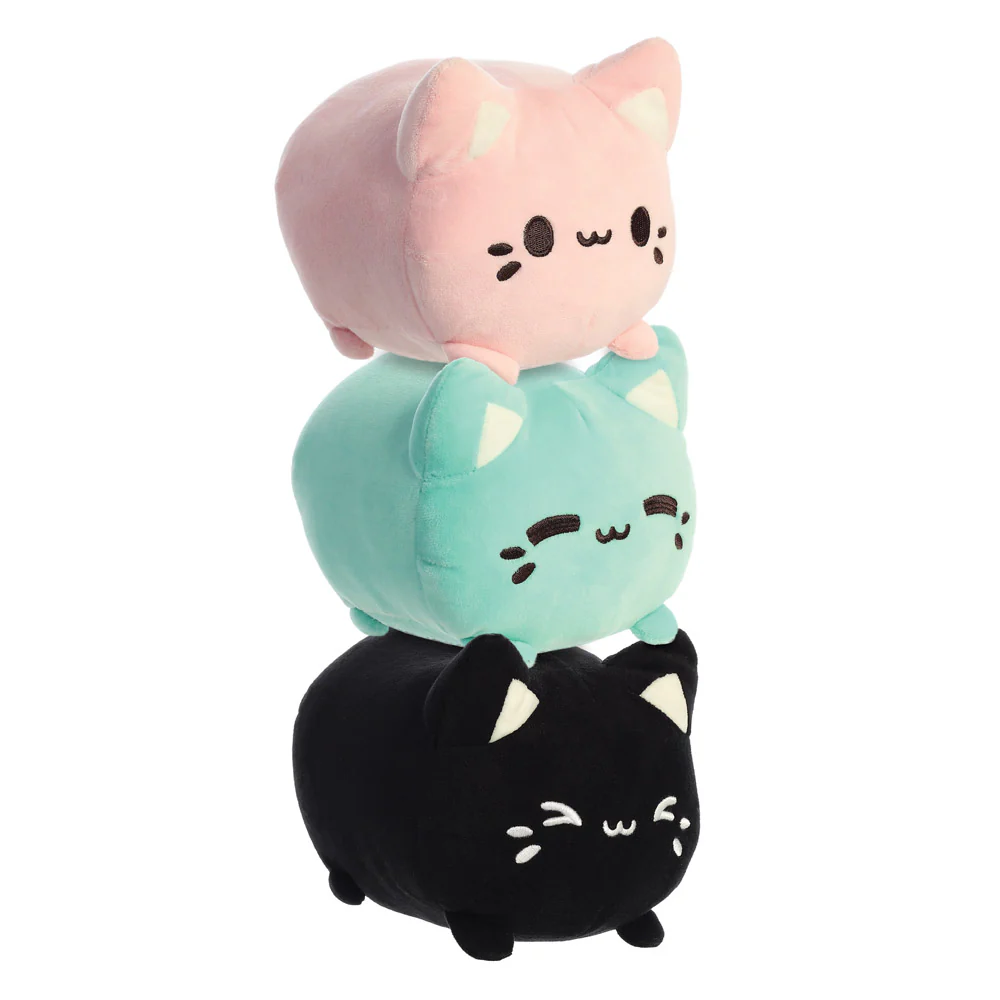 Tasty Peach Black Sesame Meowchi Soft Toy - Image 3